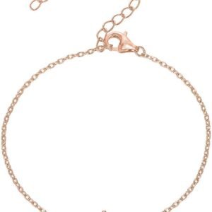 14K Gold Plated Cubic Zirconia Solitaire Diamond Bracelet | Bridesmaid Bracelets | Curb Cable Bracelets for Women